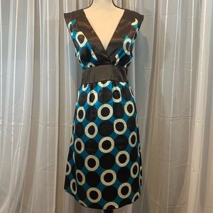 Perfect summer dress.  Brown & blue. Size 9